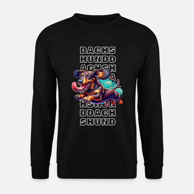dachshund - Unisex Sweatshirt - black
