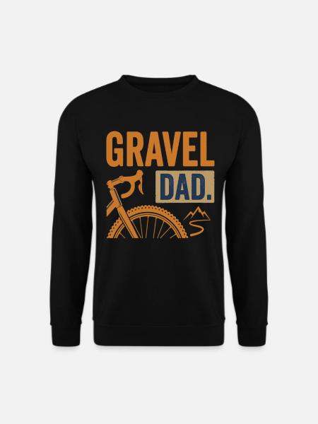 Papa Vélo de gravier Papa VTT - Sweat-shirt Unisexe - noir