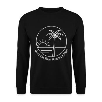 Girls on Tour Mallorca 2026 - Unisex Pullover - Schwarz - Vorne - Alina (178cm) & Michal (187cm)