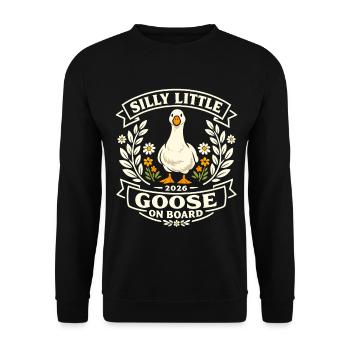 Silly Little Goose - Unisex Pullover - Schwarz - Vorne - Alina (178cm) & Michal (187cm)