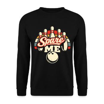 Spare Me - Unisex Pullover - Schwarz - Vorne - Alina (178cm) & Michal (187cm)