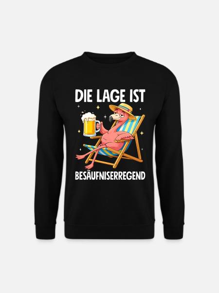 Die Lage Ist Besäufniserregend - Unisex Pullover - Schwarz