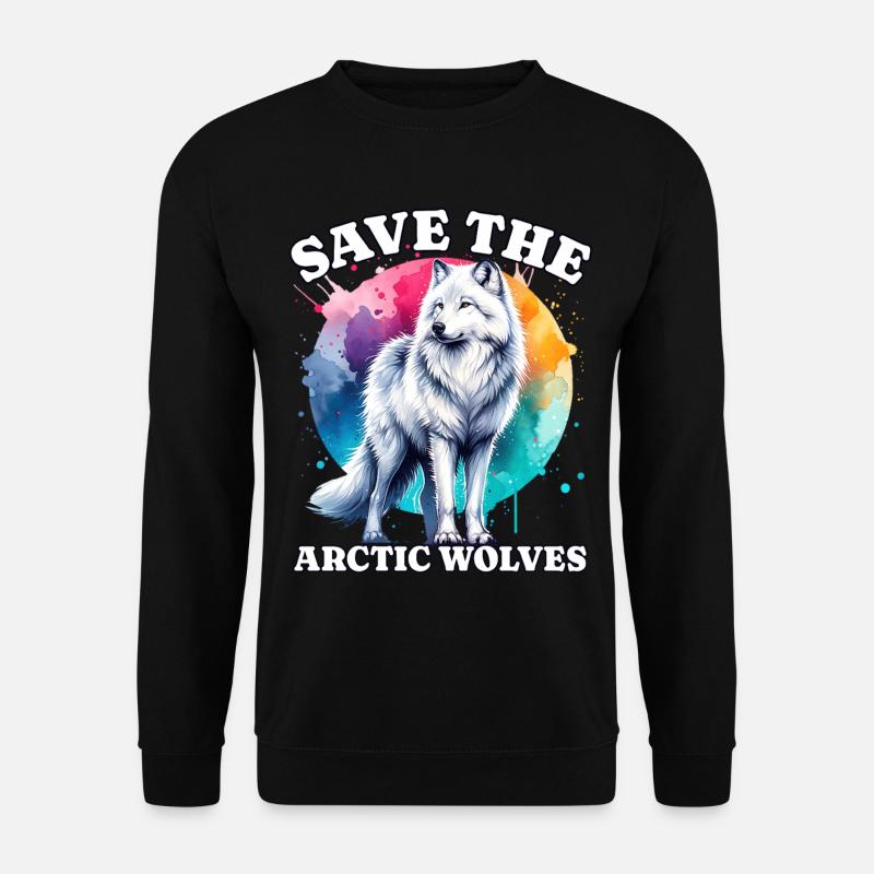 Polarwolf Sauve Arctic Wolf - Sweat-shirt Unisexe - noir