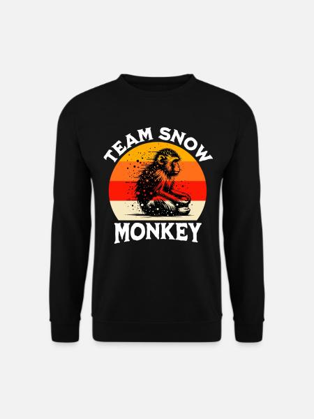 Team Snow Monkey - Unisex Sweatshirt - black