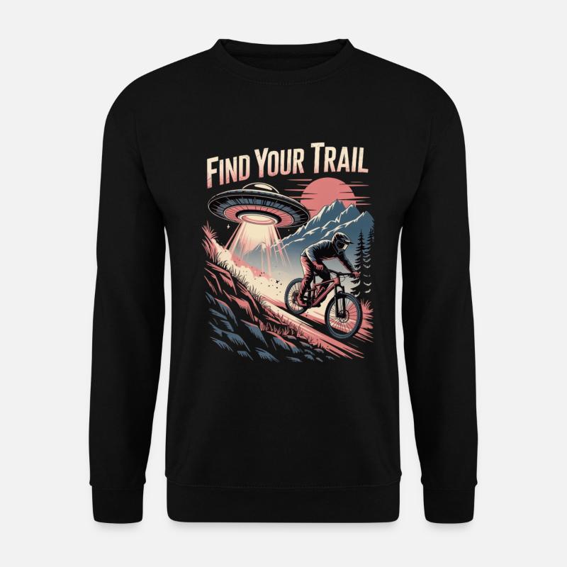 VTT, Descente, Action du cyclisme - Sweat-shirt Unisexe - noir