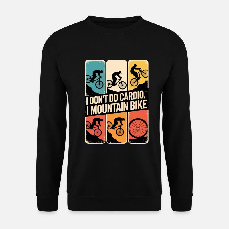 VTT, Descente, Action du cyclisme - Sweat-shirt Unisexe - noir