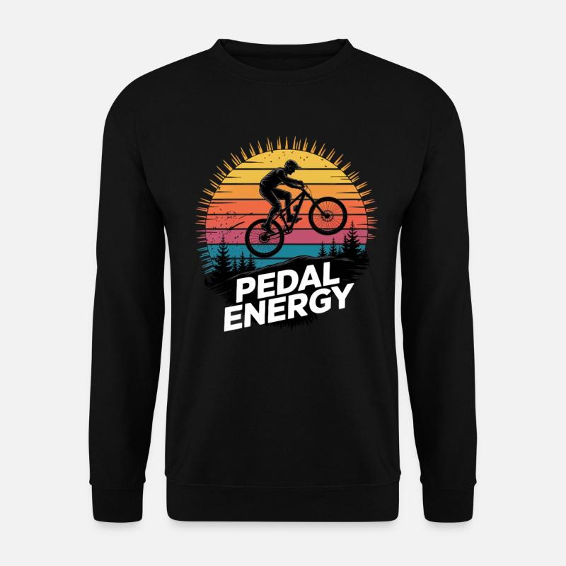 VTT, Descente, Action du cyclisme - Sweat-shirt Unisexe - noir
