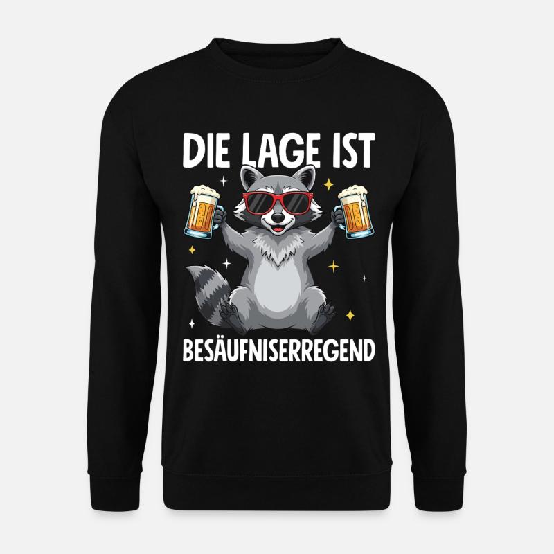 The situation is drunkenness - Unisex Sweatshirt - black