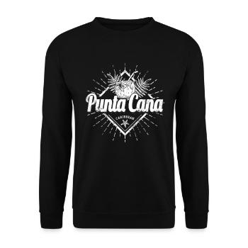 Punta Cana in the Caribbean Dominican Republic - Unisex Sweatshirt - black - Front - Alina (178cm) & Michal (187cm)