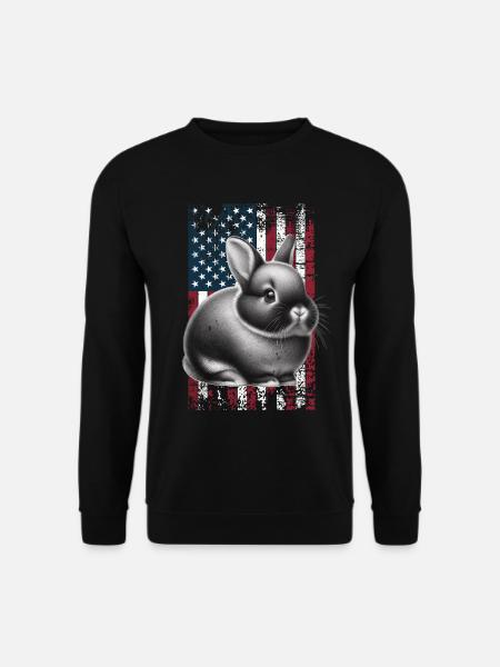 Dwarf Rabbit US Zwergkaninchen - Unisex Sweatshirt - black
