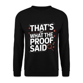 Print Designer That's Not What Pattern Designer - Unisex Sweatshirt - black - Front - Alina (178cm) & Michal (187cm)