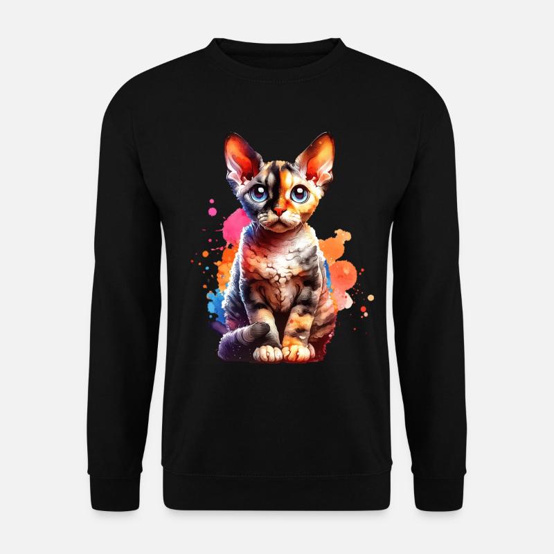 Cadeau Devon Rex - Sweat-shirt Unisexe - noir