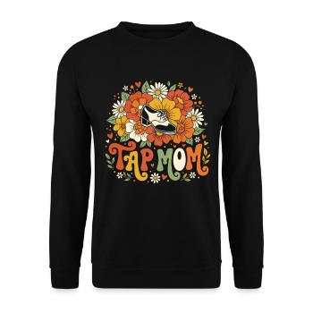 Maman de claquettes Danse claquettes Danse danse de claquettes - Sweat-shirt Unisexe - noir - Devant - Alina (178cm) & Michal (187cm)