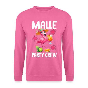 Équipe de la Malle Party Flamingo - Sweat-shirt Unisexe - rose - Devant
