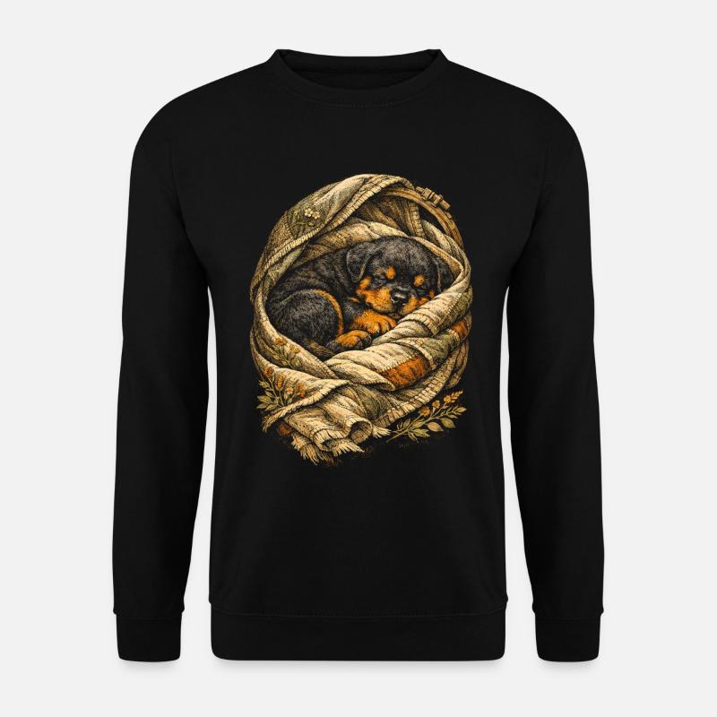 Rottweiler Welpe Hund - Unisex Pullover - Schwarz