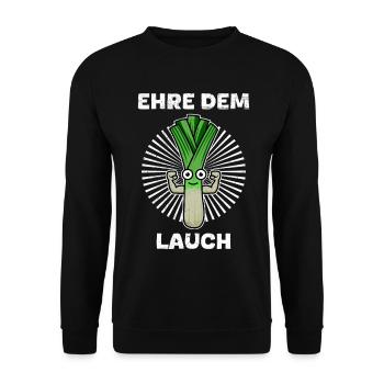 Gewichtheber EHRE DEM LAUCH Lustiges - Unisex Pullover - Schwarz - Vorne - Alina (178cm) & Michal (187cm)