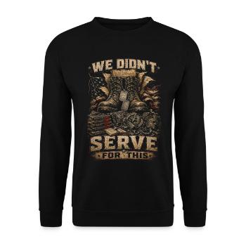 Jour des anciens combattants pour les démocrates - Sweat-shirt Unisexe - noir - Devant - Alina (178cm) & Michal (187cm)