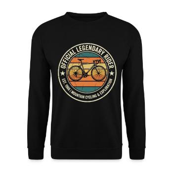 Vintage Road Bike 1966 Mountain Bike - Bluza unisex - czarny - Przód - Alina (178cm) & Michal (187cm)