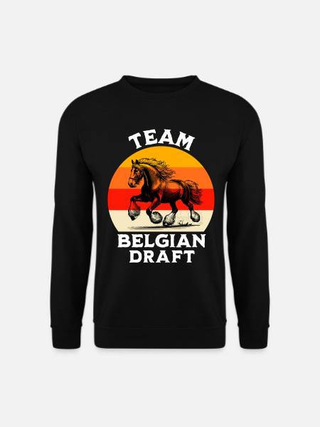 Team Belgian Draft Horse - Unisex Sweatshirt - black
