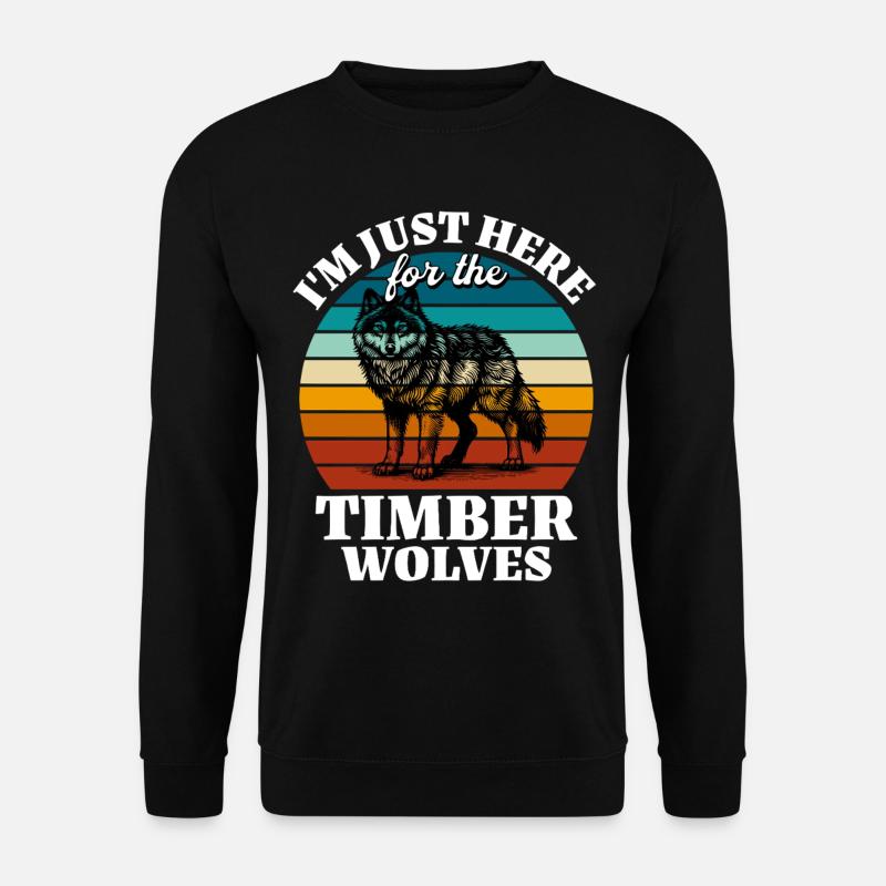 Funny Grey Wolf Sayings - Unisex Sweatshirt - black