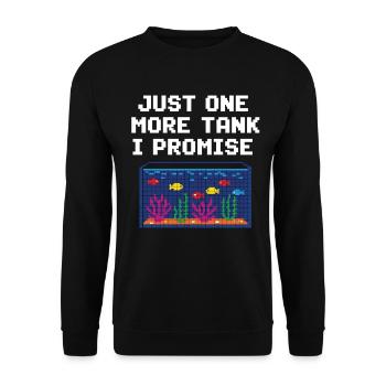 Joueur d’aquarium qui dit poisson - Sweat-shirt Unisexe - noir - Devant - Alina (178cm) & Michal (187cm)