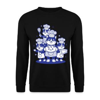 Sauerteigbrot Backbäcker Starter Lokale Ära - Unisex Pullover - Schwarz - Vorne - Alina (178cm) & Michal (187cm)
