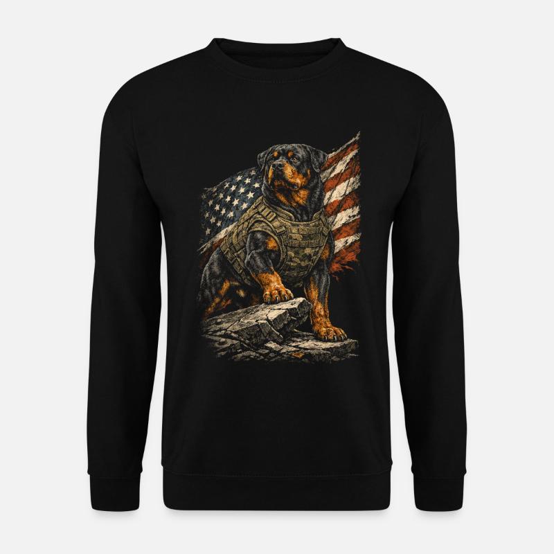 Rottweiler Dog - Unisex Sweatshirt - black