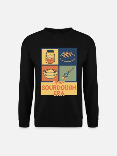 Sauerteigbrot-Backer Meine Sauerteigära - Unisex Pullover - Schwarz