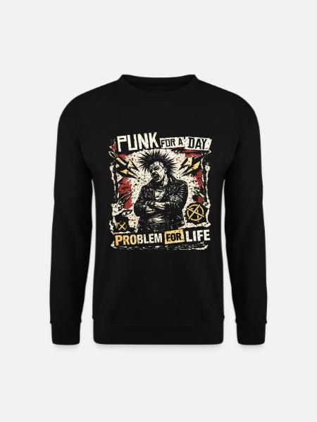 Punk For A Day - Unisex Sweatshirt - black