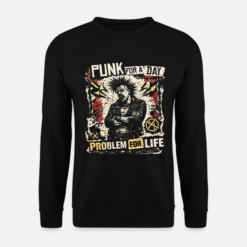 Punk For A Day - Unisex Sweatshirt - black