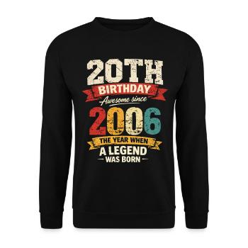 20 Years Anniversary Legend 2006 - Vintage - Unisex Sweatshirt - black - Front - Alina (178cm) & Michal (187cm)