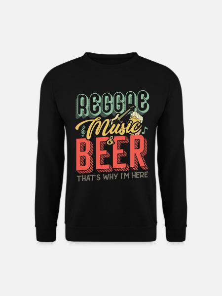 Reggae Music & Beer | Beer & Vibes - Unisex Sweatshirt - black