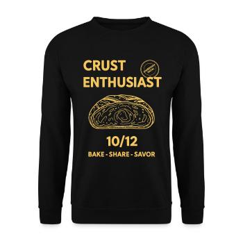 Passionné de pâte de pâtisserie au pain au levain - Sweat-shirt Unisexe - noir - Devant - Alina (178cm) & Michal (187cm)