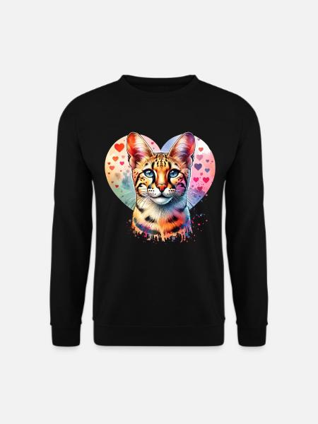 Savannah Katze - Unisex Pullover - Schwarz