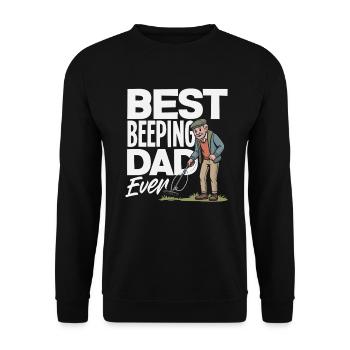 Meilleur détecteur de métaux Papa Détecteur de métaux - Sweat-shirt Unisexe - noir - Devant - Alina (178cm) & Michal (187cm)