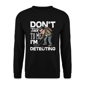 Ne pas approcher I Examiner le détecteur de métaux - Sweat-shirt Unisexe - noir - Devant - Alina (178cm) & Michal (187cm)