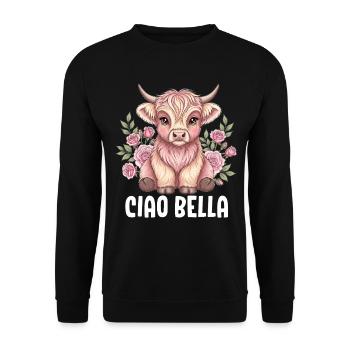 Ciao Bella - Unisex Pullover - Schwarz - Vorne - Alina (178cm) & Michal (187cm)