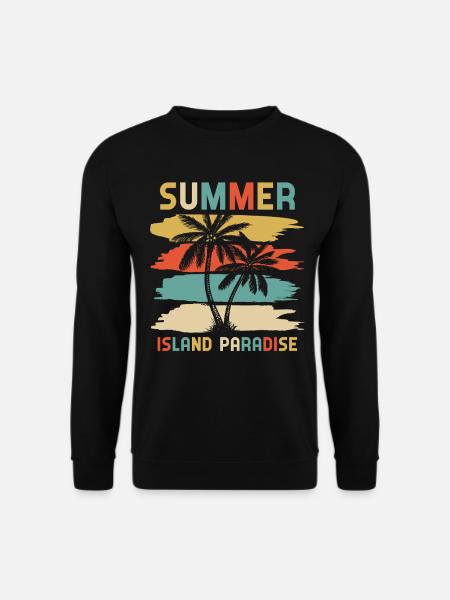 Summer Island Paradise Reisefieber - Unisex Pullover - Schwarz