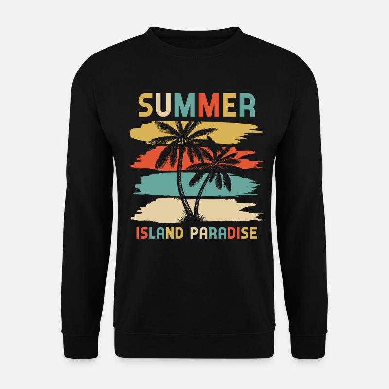 Summer Island Paradise Reisefieber - Unisex Pullover - Schwarz
