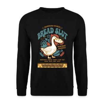 Sourdough funny pun Baking Baker Bread Making - Unisex Sweatshirt - black - Front - Alina (178cm) & Michal (187cm)