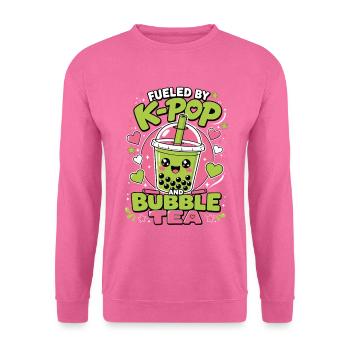 K-Pop Bubble Tea Boba Kawaii Shirt - Unisex Sweatshirt - pink - Front