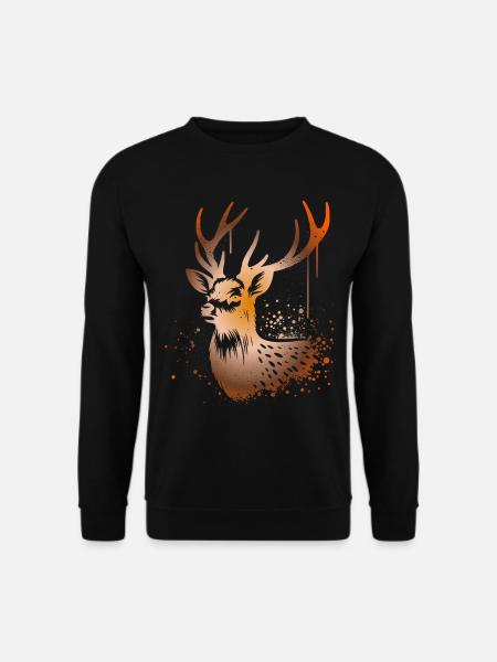 Sikahirsch Sika Deer - Unisex Pullover - Schwarz
