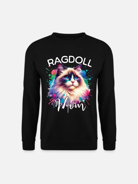 Maman Chatte Ragdoll - Sweat-shirt Unisexe - noir