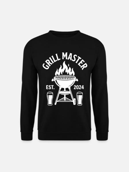 GRILL MASTER EST 2024 Grillmeister - Unisex Sweatshirt - black