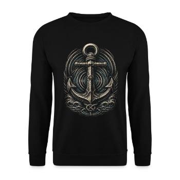 Shanty Choir Sea shanties - Unisex Sweatshirt - black - Front - Alina (178cm) & Michal (187cm)