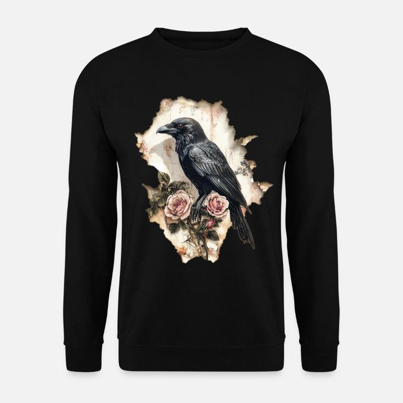 Corbeau - Sweat-shirt Unisexe - noir