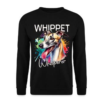 Greyhound Whisperer - Unisex Sweatshirt - black - Front - Alina (178cm) & Michal (187cm)