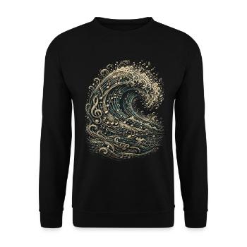 Shanty Choir Sea shanties - Unisex Sweatshirt - black - Front - Alina (178cm) & Michal (187cm)