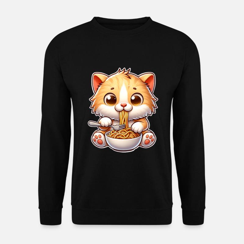 Kitten Spaghetti Pasta - Unisex Sweatshirt - black