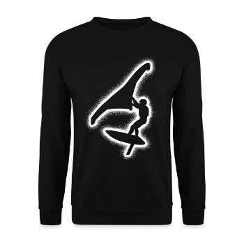 Wing Surf Wingsurfing Enfants Garçons Hommes Wingfoil - Sweat-shirt Unisexe - noir - Devant - Alina (178cm) & Michal (187cm)